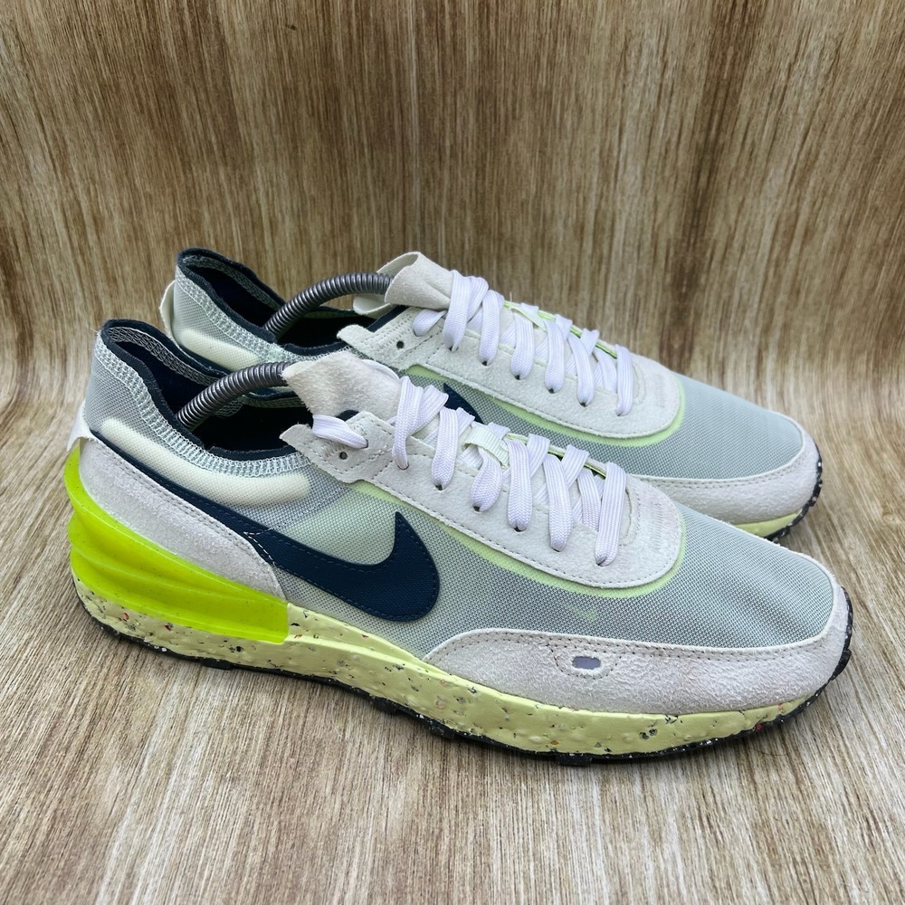 Nike Waffle One Crater Men's Size 11 Lime Ice Armory Navy Speckled DC2650-300